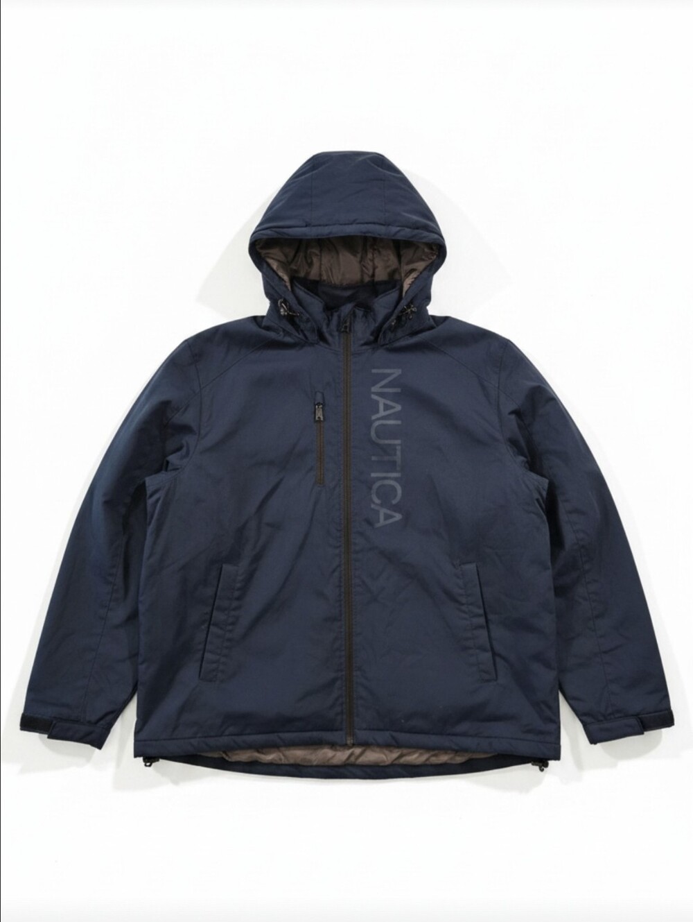 Nautica Men’s Hooded Softshell Jacket Water Wind Resistant Black 2XLT